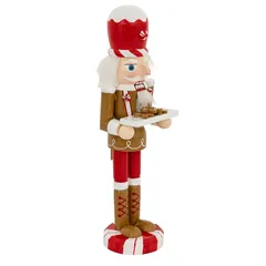 Atmosphera Gingerbread Wood Nutcracker Decor (25 cm)