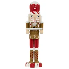 Atmosphera Gingerbread Wood Nutcracker Decor (25 cm)