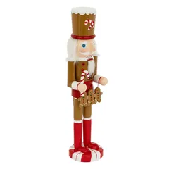 Atmosphera Gingerbread Wood Nutcracker Decor (38 cm)