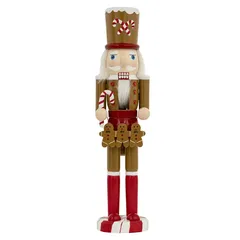 Atmosphera Gingerbread Wood Nutcracker Decor (38 cm)