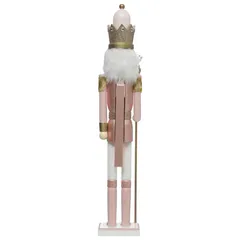 Atmosphera Pink Wood Nutcracker Decor (60 cm)