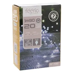 Atmosphera Battery-Operated 20 LED String Light (2 m, Cool White)