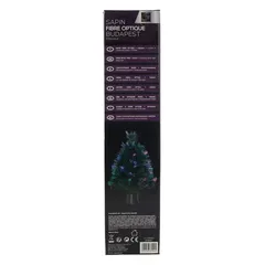Atmosphera Budapest Battery-Operated 3 LED Optic Fiber Light-Up Tree (45 cm, Multicolor)