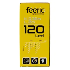 Atmosphera Battery-Operated 120 LED Outdoor Light Curtain (2 m, Cool White)