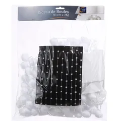 Atmosphera Polyester Cotton Balls Curtain Wall Decor (200 cm, Assorted Colors)