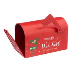 Atmosphera Red Stand Metal Mailbox (20 cm, Red)