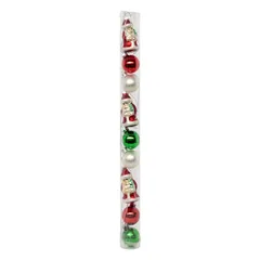 Atmosphera Glass Red & White Santa Deco Kit (9 Pc.)