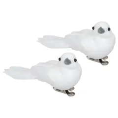Atmosphera Birds with Feathered Wings Decor (10 cm, 2 Pc.)