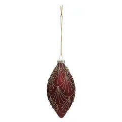 Atmosphera Christmas Glass Baubles Pack (13 cm, Rose, 3 Pc.)