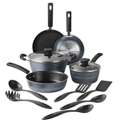 Tramontina Heavy-Gauge Aluminum PFOA Free Nonstick Coating Cookware Set (Assorted colors, 13 Pc.)