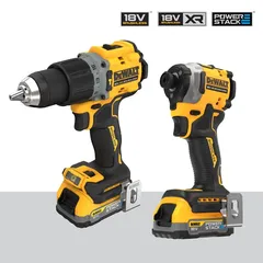 Dewalt Cordless Powerstack Twin Drill Set (4 Pc.)