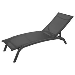 Hesperide Bonao Aluminum Sun Lounger (171 x 64 x 84.5 cm, Anthracite)