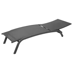 Hesperide Bonao Aluminum Sun Lounger (171 x 64 x 84.5 cm, Anthracite)