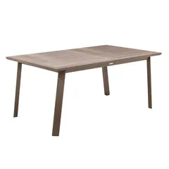 Hesperide Pavane Extendable Aluminum Table (170 x 101 x 76 cm, Praline)