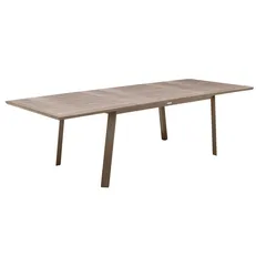 Hesperide Pavane Extendable Aluminum Table (170 x 101 x 76 cm, Praline)