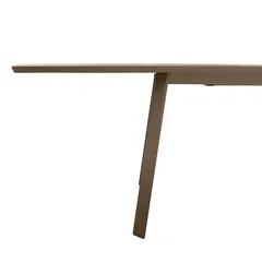 Hesperide Pavane Extendable Aluminum Table (170 x 101 x 76 cm, Praline)