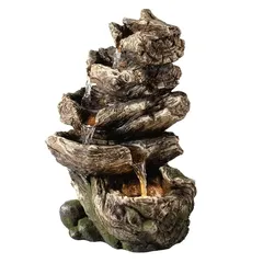 Alpine Rainforest 5Tier Cascad Fountain LED Light (15.24 x 12.7 x 27.94 cm)