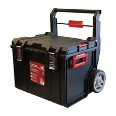 ACE 3-Piece Plastic Rolling Tool Chest with Handle & Wheels