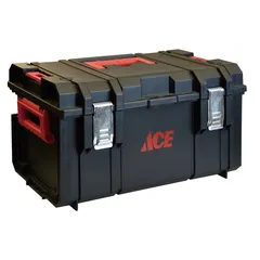 ACE 3-Piece Plastic Rolling Tool Chest with Handle & Wheels