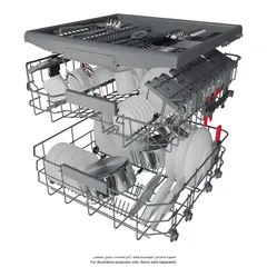 Whirlpool Freestanding Dishwasher, WFC3C33PFXUK (14 Place Setting)