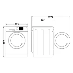 Whirlpool 9 Kg Freestanding Front Load Washing Machine, FFD9469CVGCC (1400 rpm)