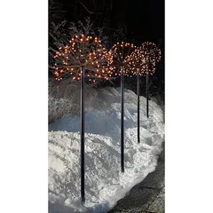 Premier Sputnik Path Finders Festive Decor Set (H 10 m, Warm White, 4 Pc.)