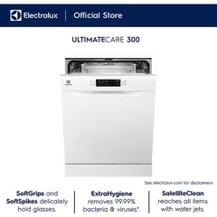 Electrolux UltimateCare 300 Freestanding Dishwasher, ESA47301SW (13 Place Settings)