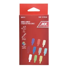 ACE Multicolored Cable Labels Pack (10 Pc.)