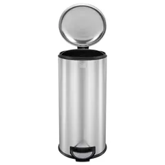 Black+Decker Stainless Steel Dome Lid Pedal Bin (30 L, Silver)