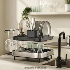 Joseph Joseph Stainless Steel 2-Tier Dish Rack