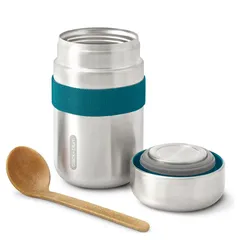 Black + Blum Stainless Steel Food Flask (400 ml, Ocean)