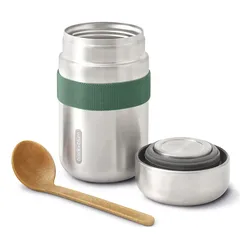 Black + Blum Stainless Steel Food Flask (400 ml, Olive)