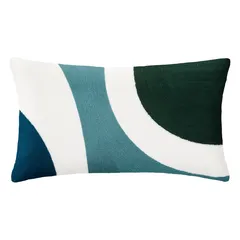 Atmosphera Embroidered Cushion (50 x 10 x 30 cm, Blue)