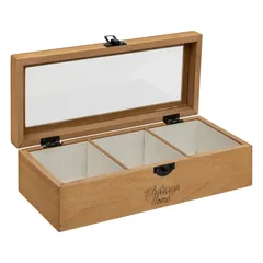 Atmosphera Be Vintage Wooden Jewelry Box (25 x 6.8 x 10.5 cm)