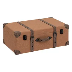 Atmosphera Be Vintage Wooden Trunk Set (3 Pc., Caramel Brown)