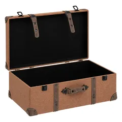 Atmosphera Be Vintage Wooden Trunk Set (3 Pc., Caramel Brown)