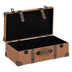 Atmosphera Be Vintage Wooden Trunk Set (3 Pc., Caramel Brown)