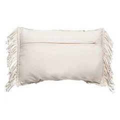 Atmosphera Macramé Cushion (50 x 13 x 30 cm, Ivory)