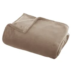 Atmosphera Polyester Throw (180 x 130 x 0.62 cm, Terracotta)