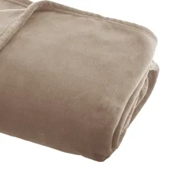 Atmosphera Polyester Throw (180 x 130 x 0.62 cm, Terracotta)