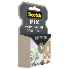 Scotch Fix Double-Face Interior Mounting Tape (19 mm x 1.5 m, Pack Of 2)