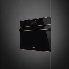 Smeg Dolce Stil Novo Aesthetic Built-In Combi Microwave Oven, SO4604M2PNR (45.4 x 59.7 x 54.8 cm, 40 L)