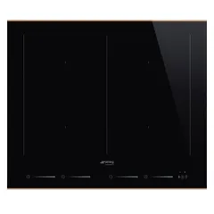 Smeg Dolce Stil Novo Aesthetic Built-In 4-Burner Induction Hob, SIM6644R (5.3 x 60 x 51 cm)