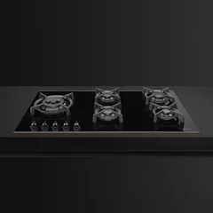 Smeg Dolce Stil Novo Aesthetic Built-In 5-Burner Gas Hob, PV695LCNR (10.2 x 90 x 51 cm)