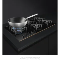 Smeg Dolce Stil Novo Aesthetic Built-In 5-Burner Gas Hob, PV695LCNR (10.2 x 90 x 51 cm)
