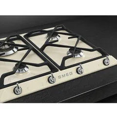 Smeg Victoria Aesthetic Built-In 4-Burner Gas Hob, SR964PGH (3 x 59.5 x 50 cm)