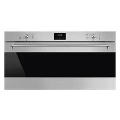 Smeg Classica Aesthetic Thermo-Ventilated Built-In Electric Oven, SFR9300X (‎47.5 x 89.6 x 57.1 cm, 85 L)