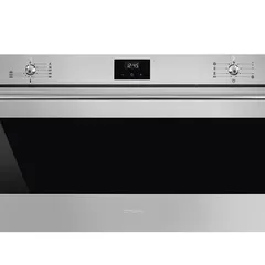 Smeg Classica Aesthetic Thermo-Ventilated Built-In Electric Oven, SFR9300X (‎47.5 x 89.6 x 57.1 cm, 85 L)