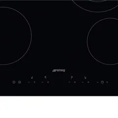 Smeg Universale Aesthetic Built-In 4 Zone Ceramic Electric Hob, SE364ETD (5 x 60 x 51 cm)