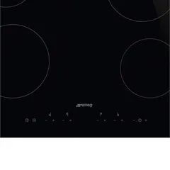 Smeg Universale Aesthetic Built-In Ceramic 4 Zone Electric Hob, SE364TDL (5 x 60 x 51 cm)